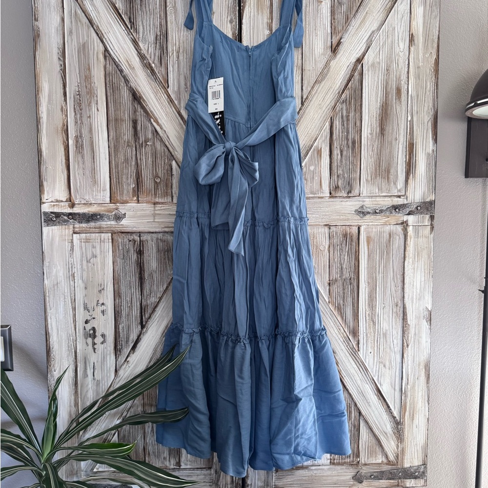 Adorable Blue Tiered Ruffled Sundress, new with tags! - Picture 3 of 5